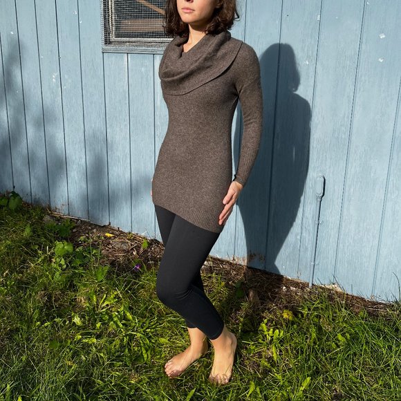 Quotation Cowl-Neck Cashmere Sweater (s) - Picture 1 of 5